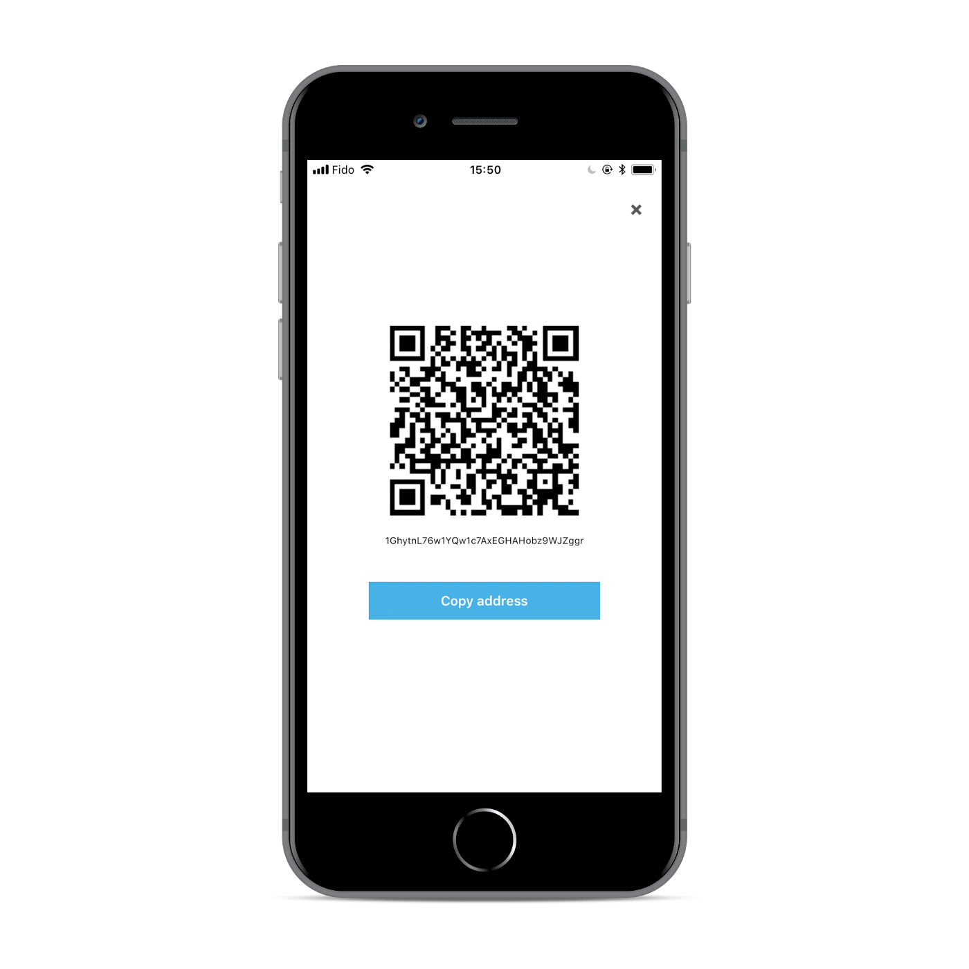 Fund your wallet with Bitcoin, Instant Verification