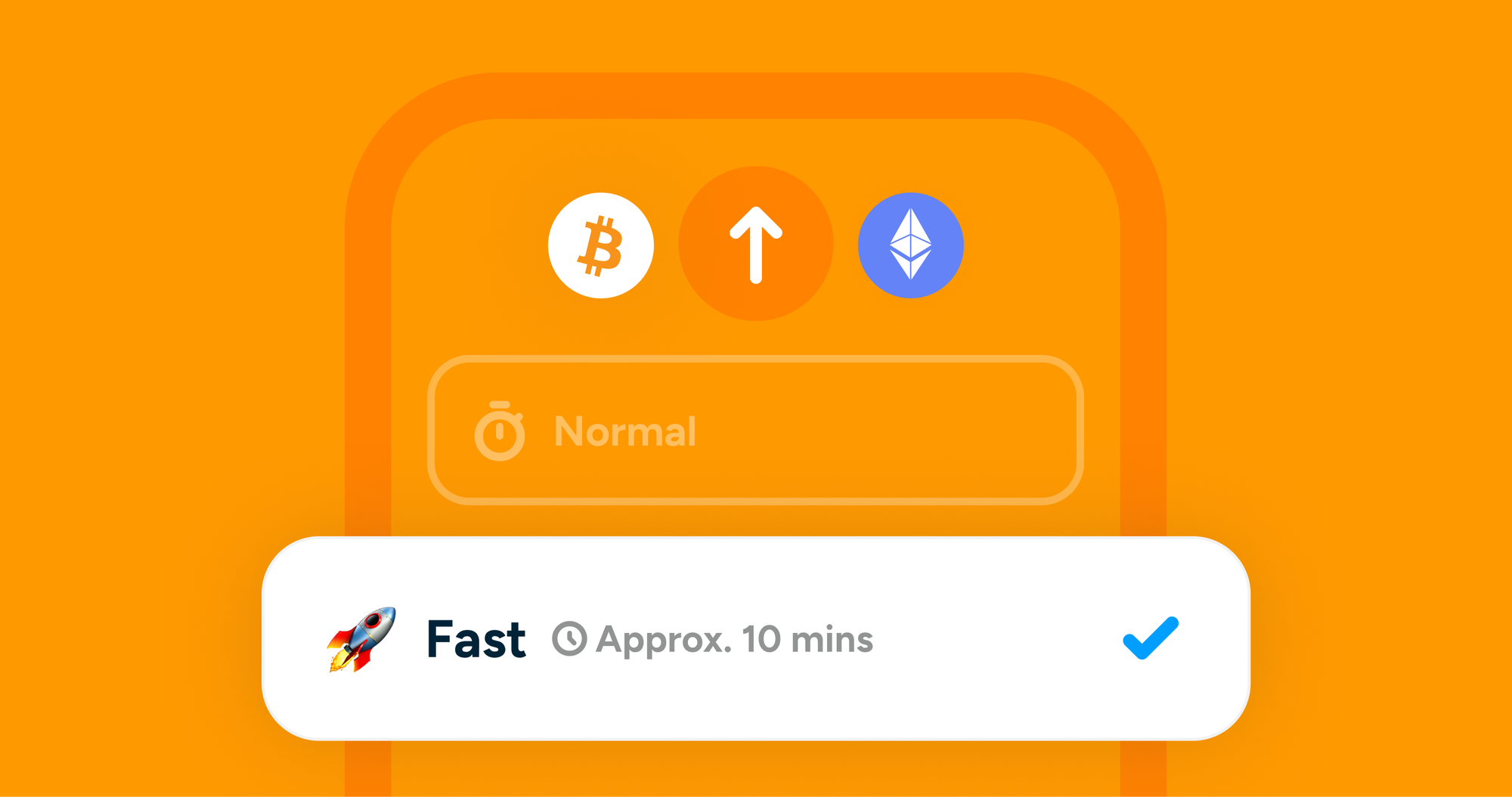 Introducing speed options for sending crypto