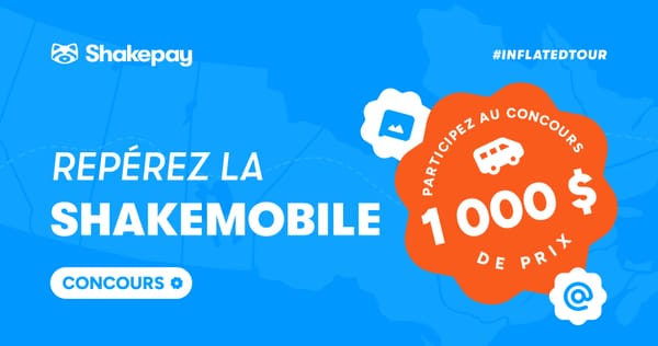 Repérez la Shakemobile et vous pourriez gagner 🚎💙